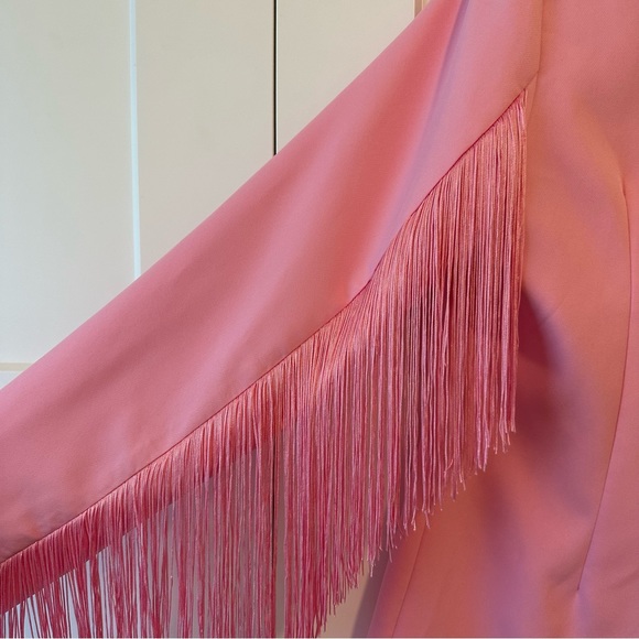 Pink Fringe Blazer Dress- BiBi- Size XL- Worn once - Picture 5 of 6